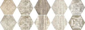 Декоративный элемент Dom Approach Taupe Esagona Dec. Brown 34,6x40 матовый