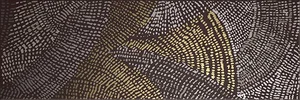 Декоративный элемент Domino Diamond Dec.Draw Dark Brown Gold 20x60 глянцевый