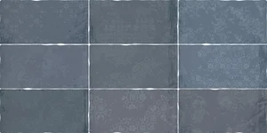 Декоративный элемент Dune Barro Decor Navy 187806 12,5x25 глянцевый