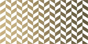 Декоративный элемент Dune Deluxe Chevron White&Gold 187793 12,5x25 сатинированный