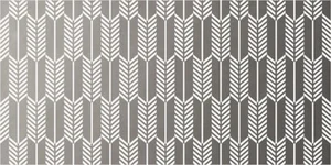Декоративный элемент Dune Deluxe Pluma White&Silver 187838 12,5x25 глянцевый