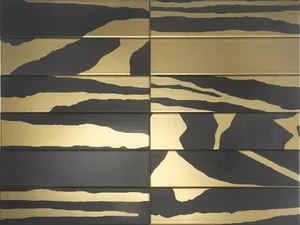 Керамогранит Dune 188721 Flat Savannah Black & Gold 7,5x30 сатинированный