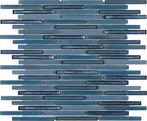 Мозаика Dune Glass Mosaics Deep 187399 28,8x30,3 глянцевая