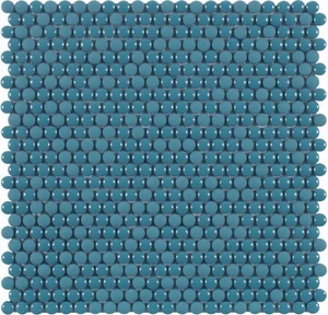 Мозаика Dune Glass Mosaics Dots Blue 187538 28,2x28,5 матовая
