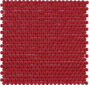 Мозаика Dune Glass Mosaics Dots Red 187537 28,2x28,5 глянцевая