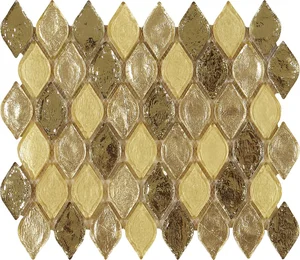 Мозаика Dune Glass Mosaics Princess 187393 24x29 глянцевая