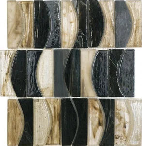 Мозаика Dune Glass Mosaics Salsa 187122 30,3x34 глянцевая