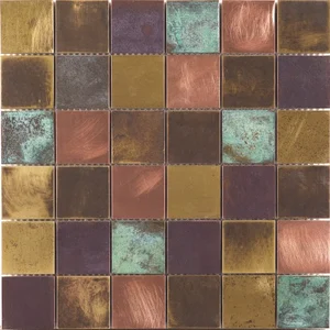 Мозаика Dune Materia Mosaics Bronzo 187120 29,8x29,8 глянцевая