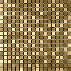 Мозаика Dune Materia Mosaics Metalic Gold 185686 30,1x30,1 глянцевая