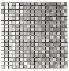 Мозаика Dune Materia Mosaics Metalic Silver 185647 30,1x30,1 глянцевая
