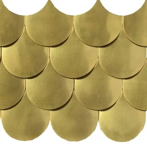 Мозаика Dune Materia Mosaics Sirena Gold 187958 20x30 глянцевая