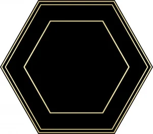 Керамогранит Dune Shapes Hexaline Comb Black 187999 21,5x25 матовый
