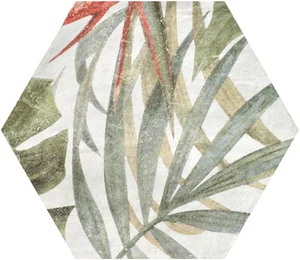 Керамогранит Durstone DUR000004 Saona Aruba Blanco Hex 23x27 матовый