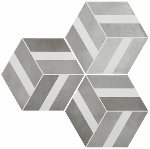 Керамогранит Durstone Six Cementine Bari Grey 23x27 матовый