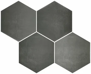 Керамогранит Durstone Six Cementine Black 23x27 матовый