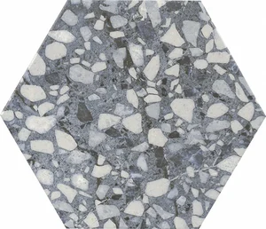 Керамогранит Durstone Six Terazzo Blue 23x27 матовый