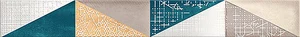 Бордюр Azori Eclipse Indigo Mix Border 6,2x50,5 глянцевый
