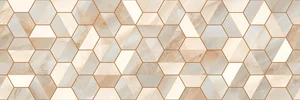 Плитка Ecoceramic Rodas DC. Hex Warm 33,3x100 глянцевая