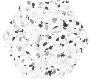 Керамогранит Ecoceramic Tempo Black Hex 20x24 матовый
