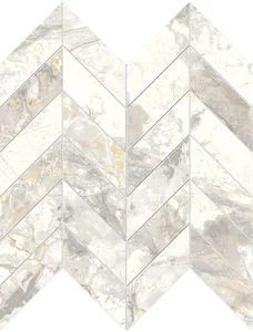 Мозаика Edimax Golden Age Mosaico Schevron White 30x31 матовая