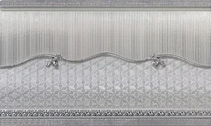 Бордюр El Molino Verso Zocalo Plata-Perla 15x25 матовый