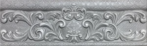 Бордюр Eletto Ceramica Agra Grey Dalila Border 586091001 8x25,1 матовый