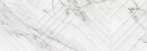 Плитка Eletto Ceramica Calacatta Grey Struttura Linea 24,2x70 глянцевая