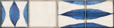 Декоративный элемент Eletto Ceramica Faenza Cobalt Flor Frise 2 586832002 15,6x63 глянцевый
