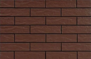 Клинкерная плитка Cerrad Elewacja Rustiko Brazowa 6,5x24,5 структурированная