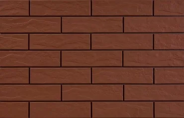 Клинкерная плитка Cerrad Elewacja Rustiko Burgund 6,5x24,5 структурированная