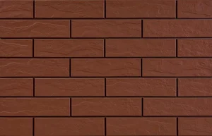 Клинкерная плитка Cerrad Elewacja Rustiko Burgund 6,5x24,5 структурированная