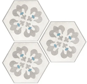 Декоративный элемент Elios Hexagon Carpet White 00ZE0D0 25,4x29,2 матовый