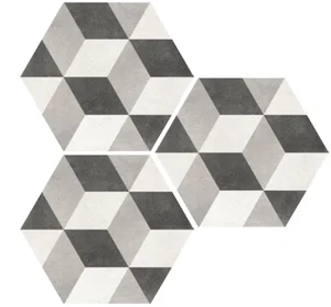 Декоративный элемент Elios Hexagon Cube Dark 00ZE0B9 25,4x29,2 матовый