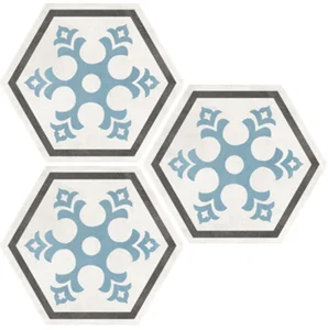 Декоративный элемент Elios Hexagon Flake Dark 00ZE0E9 25,4x29,2 матовый