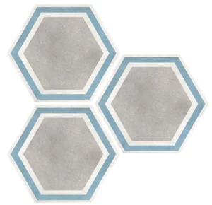 Керамогранит Elios Hexagon Frame Grey 00ZE0C8 25,4x29,2 матовый