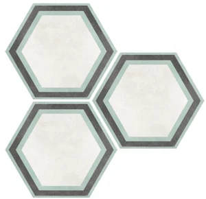 Керамогранит Elios Hexagon Frame White 00ZE0C0 25,4x29,2 матовый