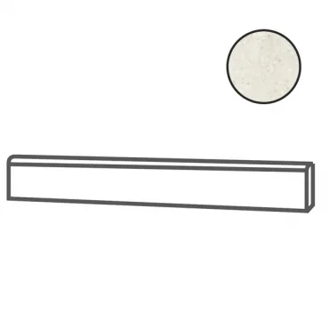Бордюр Elios Montreal Battiscopa White 00XBX00 6,5x100 матовый