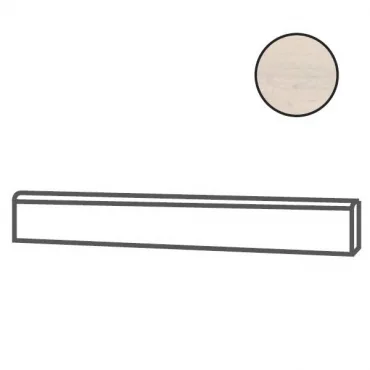 Бордюр Elios Quercia Battiscopa White 00YBT00 6,5x120 матовый