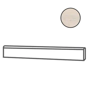 Бордюр Elios Quercia Battiscopa White 00YBT00 6,5x120 матовый