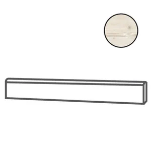 Бордюр Elios Sequoia Maxi Battiscopa White 082BT00 6,5x120 противоскользящий