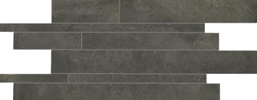 Мозаика Emil Ceramica (Acif) Be-Square Listelli Sfalsati Black Naturale EKKY 30x60 матовая
