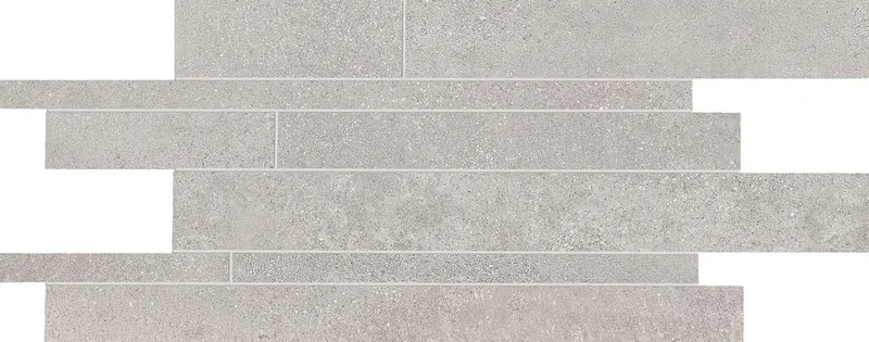 Мозаика Emil Ceramica (Acif) Be-Square Listelli Sfalsati Concrete Naturale EKKX 30x60 матовая