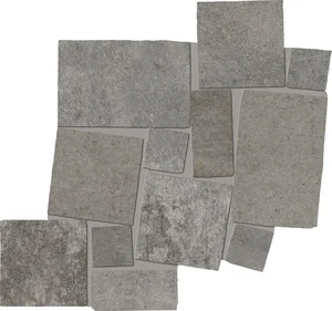 Керамогранит Emil Ceramica (Acif) Fabrika Mosaico Blokko Dark Grey Silktech EMXQ 34x34 матовый