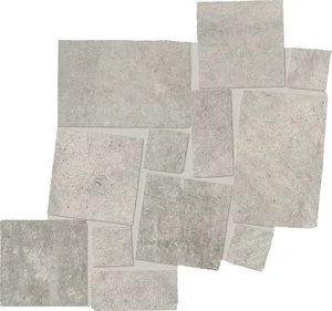 Керамогранит Emil Ceramica (Acif) Fabrika Mosaico Blokko Grey Silktech EMXP 34x34 матовый