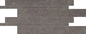 Мозаика Emil Ceramica (Acif) Landscape Listelli Sfalsati Antracite Silk EJXA 30x60 матовая