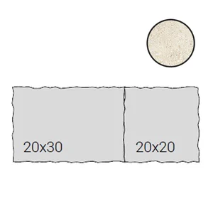 Керамогранит Emil Ceramica (Acif) Landscape Petit Opus Brecciato Avorio Silktech EJYF 20x50 матовый