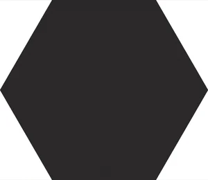 Керамогранит Emil Ceramica (Acif) Sixty Esagona Nero Assoluto Silk EL86 18,2x21 матовый