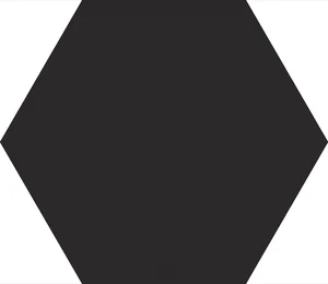 Керамогранит Emil Ceramica (Acif) Sixty Esagona Timbro Nero Assoluto Silk EL88 18,2x21 матовый