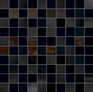 Мозаика Emil Ceramica (Acif) Tele Di Marmo Onyx Mosaico 3X3 Black Lapp EKZA 30x30 лаппатированная