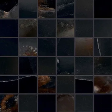 Мозаика Emil Ceramica (Acif) Tele Di Marmo Onyx Mosaico 5X5 Black Silk EKYS 30x30 матовая